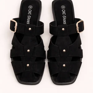 SANDALIA PLANA ANTELINA NEGRO IMPERIUM