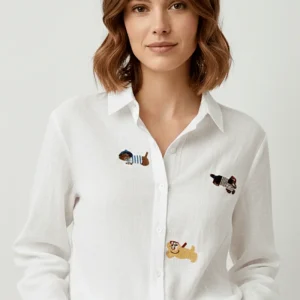 CAMISA BORDADOS PERRITOS