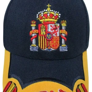 GORRA CON BORDADO ESCUDO DE ESPAÑA MARINO