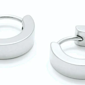 PENDIENTE ARO ACERO NATURAL