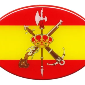 PEGATINA OVALADA BANDERA ESPAÑA LA LEGION
