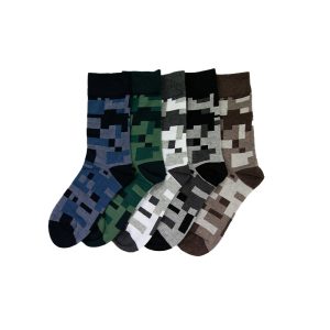 Calcetines Fantasía Estampado Cuadrados