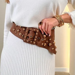 CINTURON ANCHO ANTELINA TACHUELAS