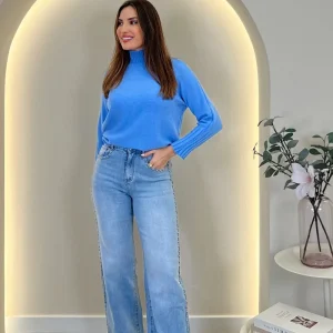 PANTALON VAQUERO TACHUELAS MILA