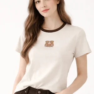 CAMISETA MANGA CORTA OSITO BORDADO