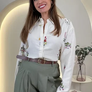 CAMISA BORDADOS BOTANIC