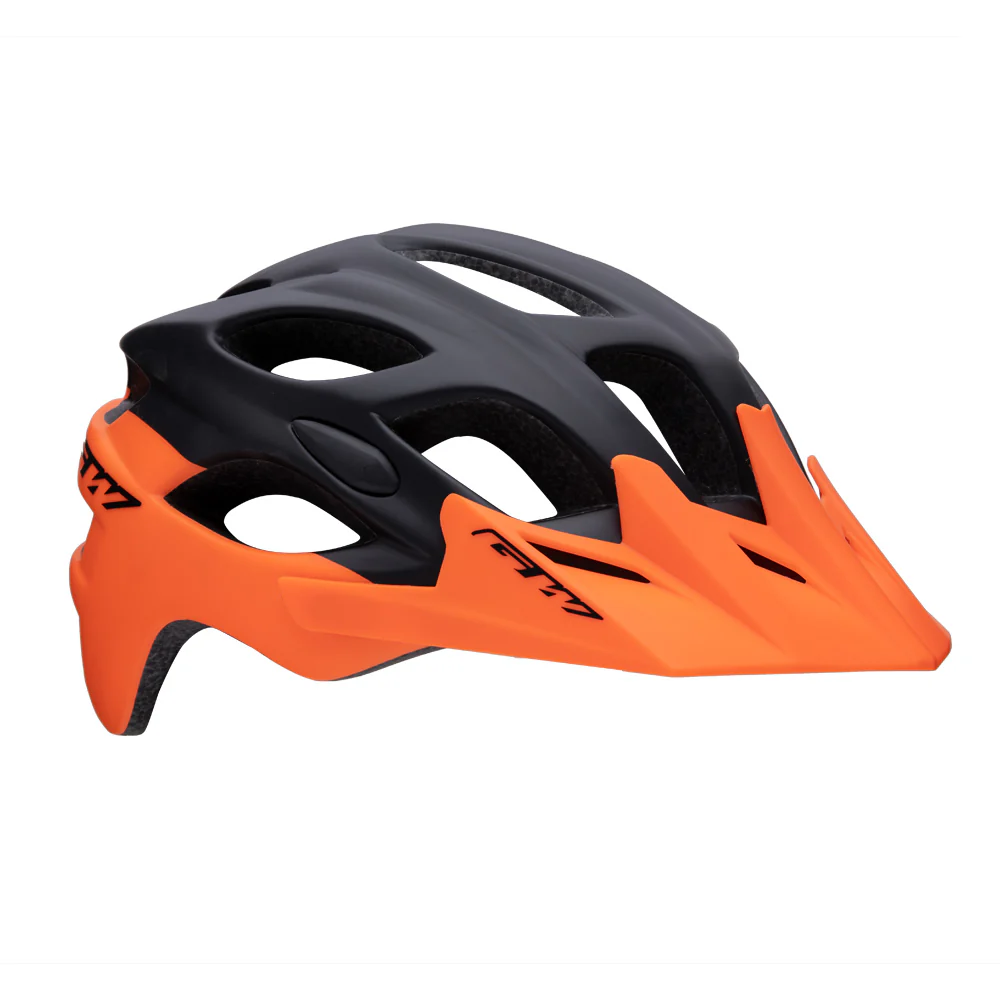 Casco Enduro MTB  GW-015 Negro Mate Naranja - Imagen 2