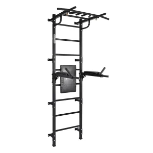 Gimnasio para Adultos de Pared con Espaldera, Barra de Dips Plegables hasta 250 kg GRAND 224*79*58 cm