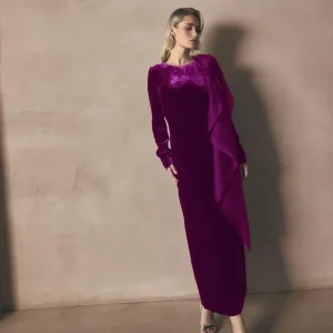 VESTIDO TERCIOPELO CON LAZO