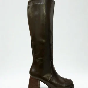 BOTA ALTA LUCIA TACÓN BROWN