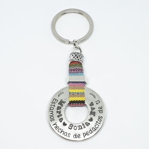 LLAVERO PERSONALIZADO PARA MAMÁ PARA EL DÍA DE LA MADRE “ESTAMOS HECHAS DE PEDACITOS DE TÍ”