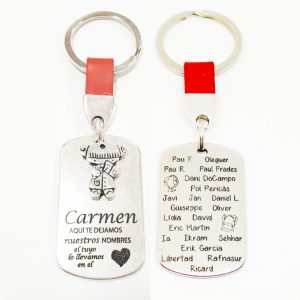 LLAVERO COLECTIVO AQUÍ TE DEJAMOS NUESTROS NOMBRES