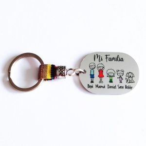 LLAVERO PERSONALIZADO PARA MAMÁ PARA EL DÍA DE LA MADRE “MI FAMILIA”