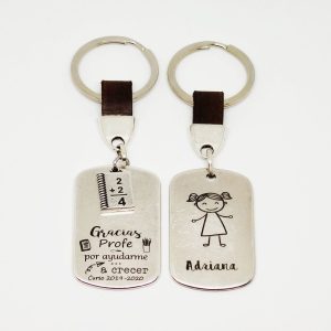 LLAVERO PERSONALIZADO PARA PROFESOR “GRACIAS POR AYUDARME A CRECER”