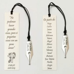 MARCAPÁGINAS PERSONALIZADO PARA CATEQUISTA “NO PODEMOS HACER GRANDES COSAS PERO SÍ PEQUEÑAS COSAS CON UN GRAN AMOR”