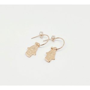 PENDIENTES DORADOS MANO DE FÁTIMA