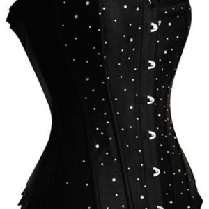 Crystal – Corset de fiesta negro