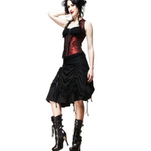 Tora – Falda steampunk negra