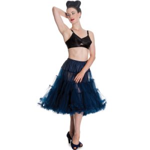 Pin up pettitcoat – Cancan pin up en azul marino