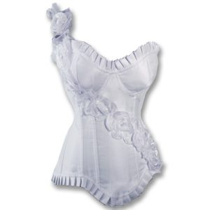 Amour – Corset para bodas y fiestas en color blanco
