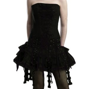 Chai Black – Falda punk visual negra