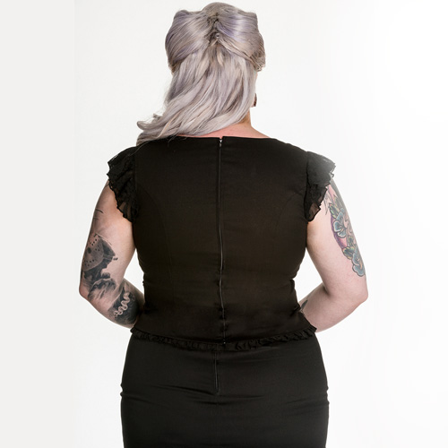 Ophelia – Corpiño gótico en tallas grandes - Imagen 5