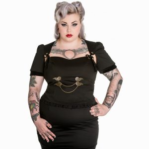 Lorena – Corpiño steampunk en tallas grandes