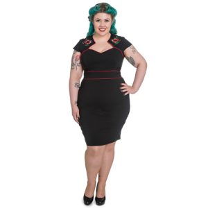 Hibiscus – Vestido ajustado en tallas grandes