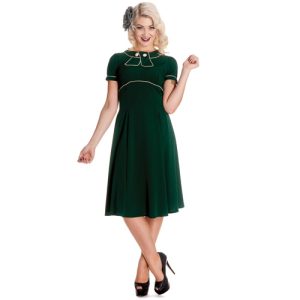 Mae West – Vestido estilo años 40 en verde