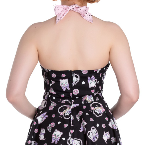 Amalia Mini – Vestido vintage corto en negro - Imagen 5
