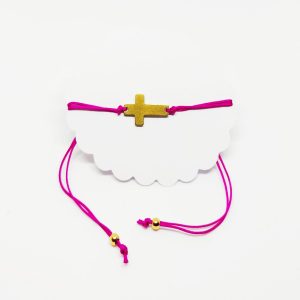 PULSERA CRUZ DORADA