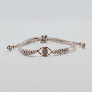 PULSERA MUJER CORDÓN MACRAMÉ “OJO DE HORUS”