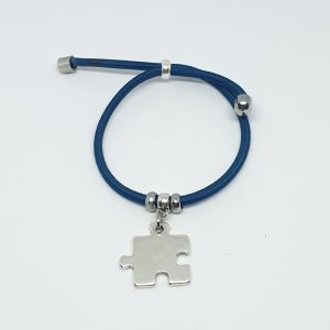 PULSERA PARA PERSONALIZAR PIEZA PUZZLE AZUL